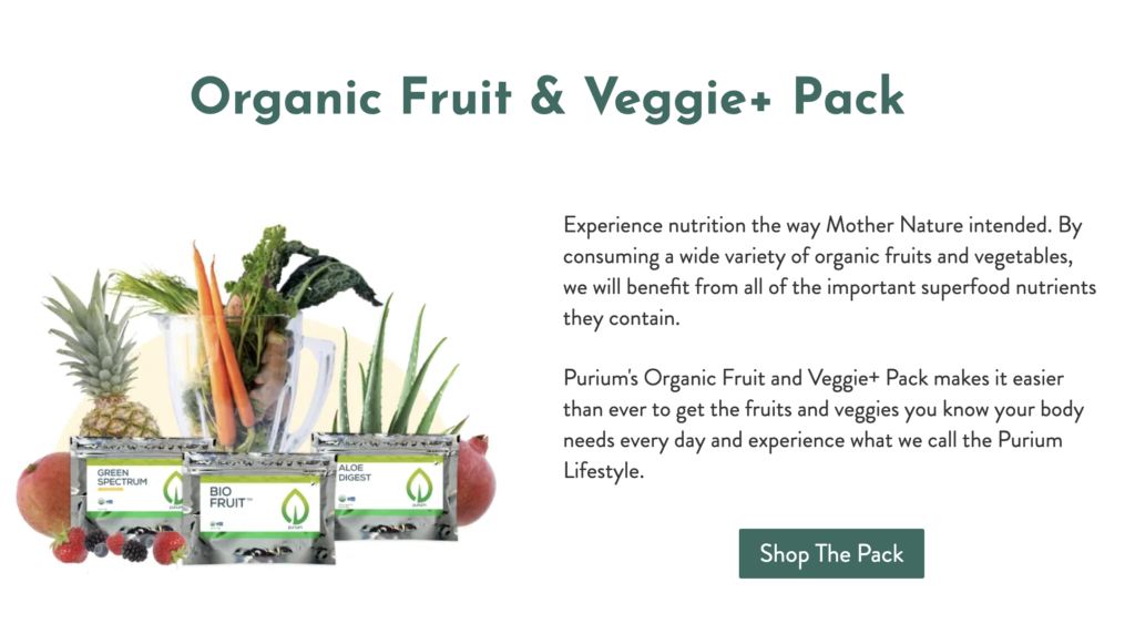 Organic Fruit & Veggie+ Pack